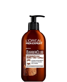 L'OREAL MEN EXPERT BARBER DETERGENTE 3 IN 1 VISO, BARBA E CAPELLI 200 ml
