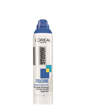 L'OREAL STUDIO LINE GAMMA BIANCA 250 ml FIX&SHINE SPRAY FISSANTE 24H FISSAGGIO FORTE