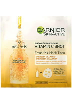 GARNIER SKIN ACTIVE MASCHERA IN TESSUTO FRESH MIX MASCHERA CON VITAMINA C