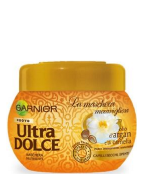 GARNIER ULTRA DOLCE MASCHERA CAPELLI 300 ml OLIO D'ARGAN E DI CAMELIA