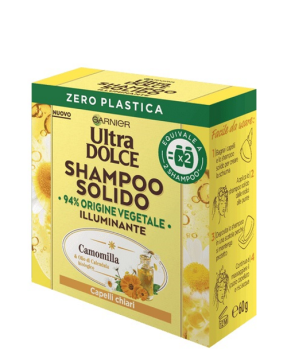 GARNIER ULTRA DOLCE SHAMPOO SOLIDO 60 gr CAMOMILLA  