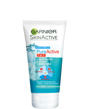 GARNIER PURE ACTIVE DETERGENTE 3 IN 1 150 ml